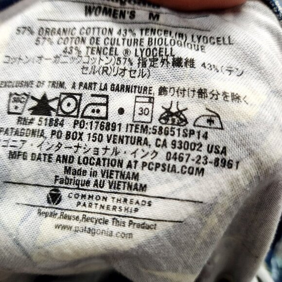 Patagonia Womens Lithia Skirt Convertible Halter Top Floral Organic Cotton Med - Picture 6 of 10